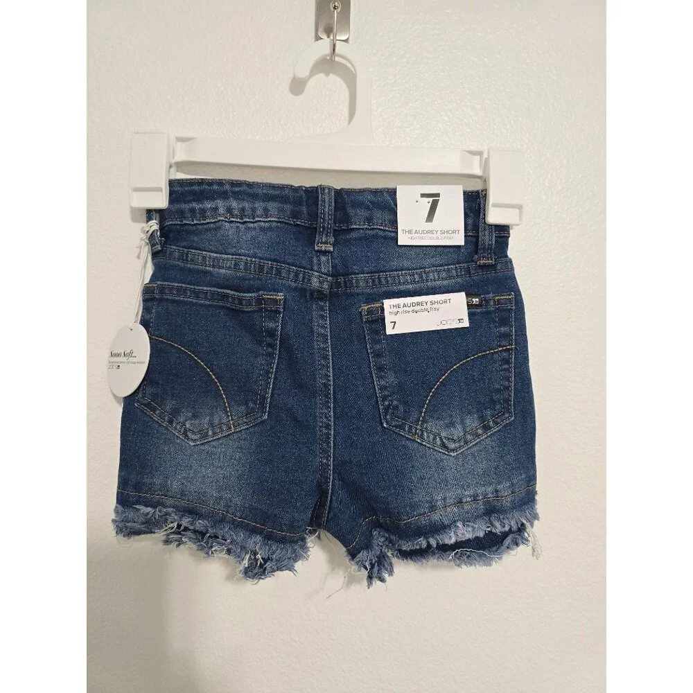 Joe's Girl's Jeans‎ Audrey Double Frey High Rise Jean Shorts Size 7